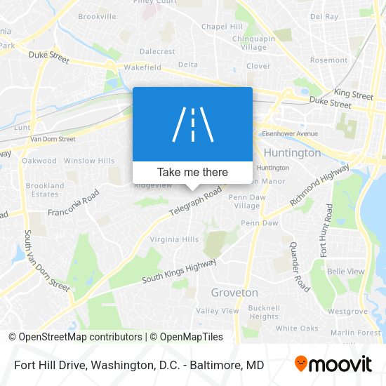 Mapa de Fort Hill Drive