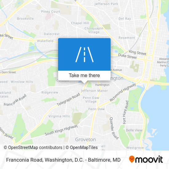 Franconia Road map