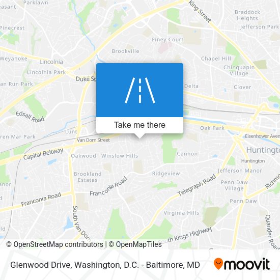 Mapa de Glenwood Drive