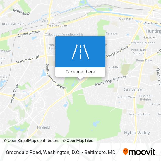 Mapa de Greendale Road