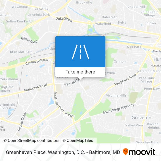 Mapa de Greenhaven Place