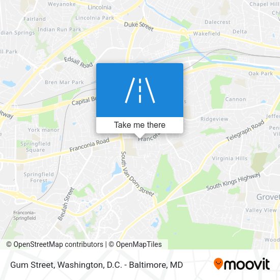 Mapa de Gum Street