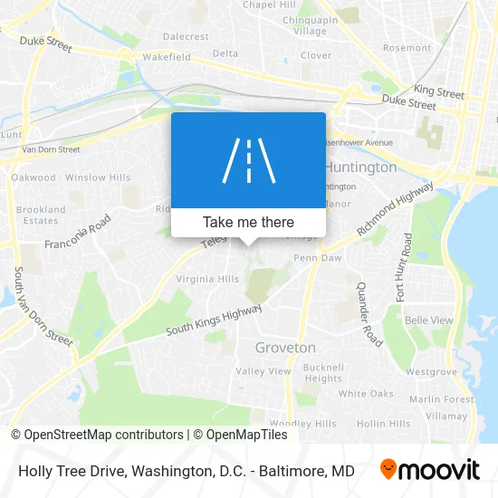 Holly Tree Drive map