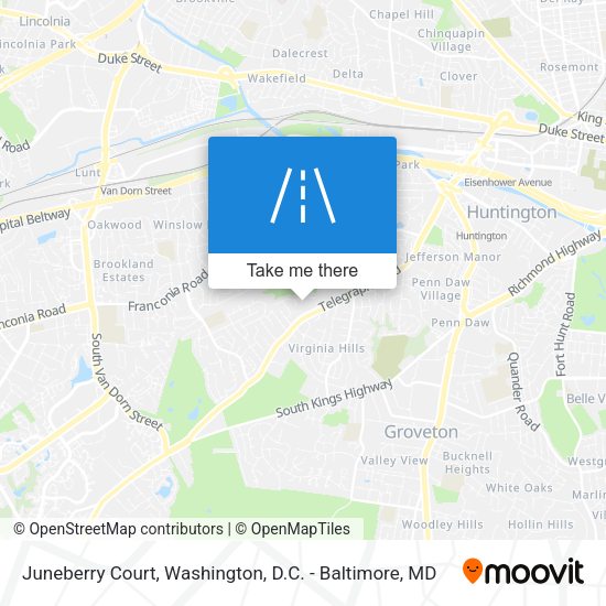 Juneberry Court map