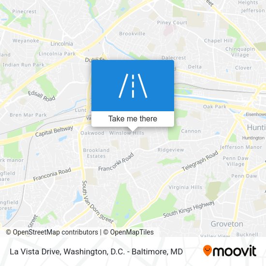 La Vista Drive map