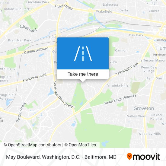 May Boulevard map