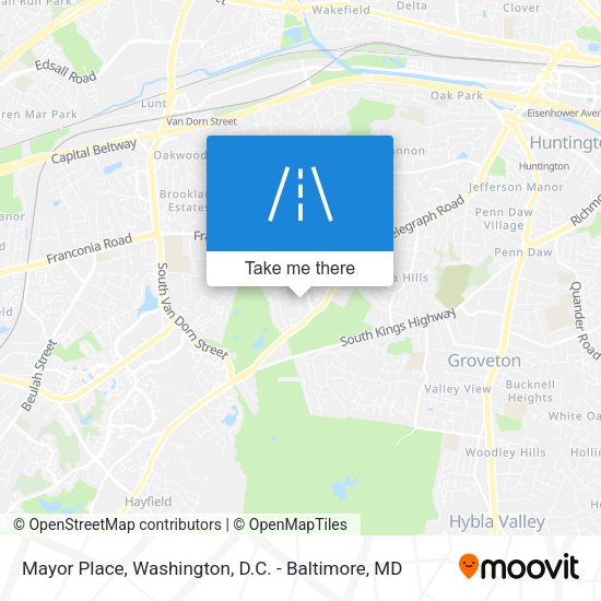 Mayor Place map