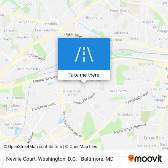 Mapa de Neville Court