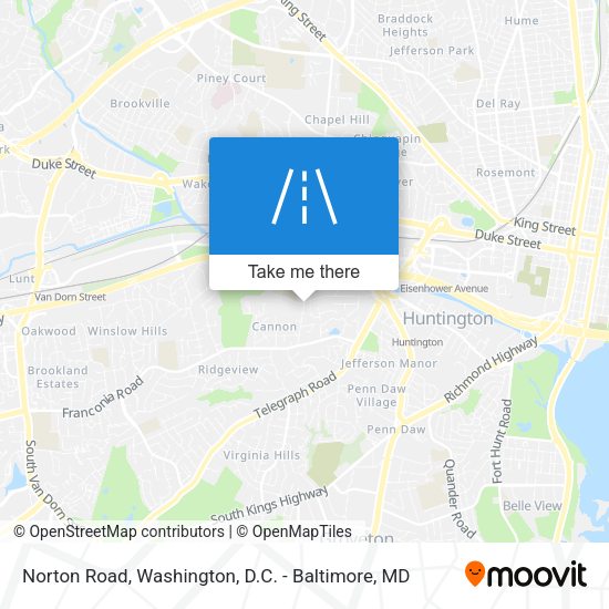 Norton Road map