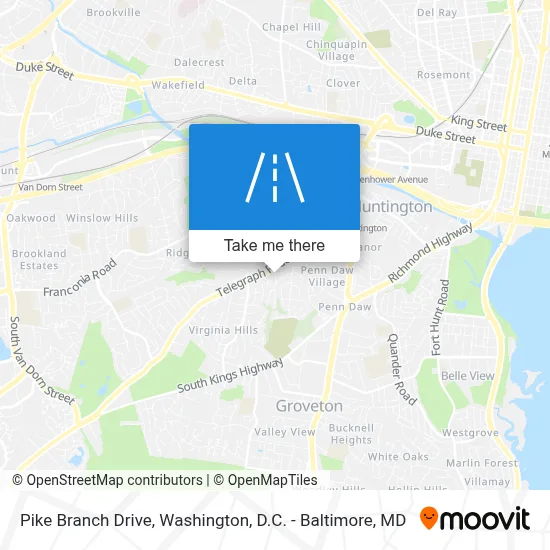 Pike Branch Drive map