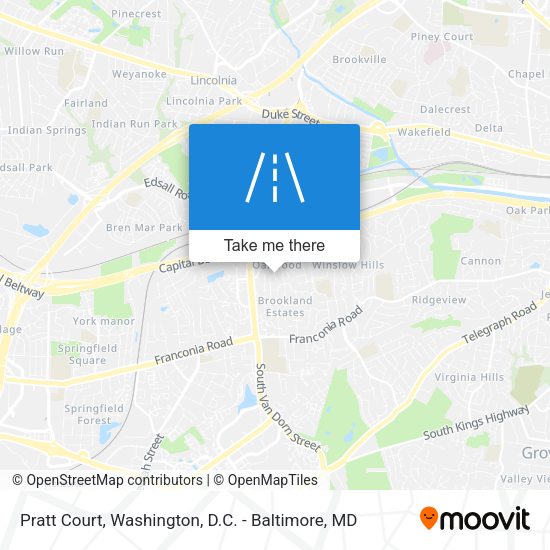 Mapa de Pratt Court