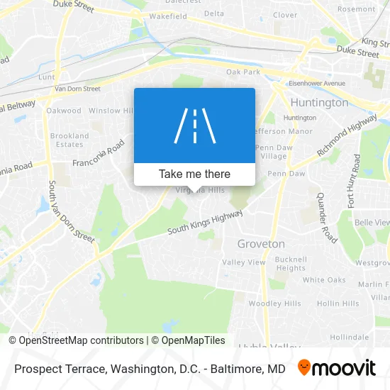 Prospect Terrace map