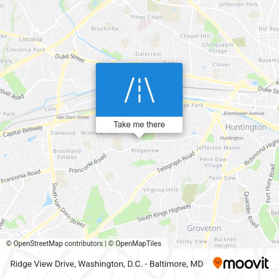 Mapa de Ridge View Drive