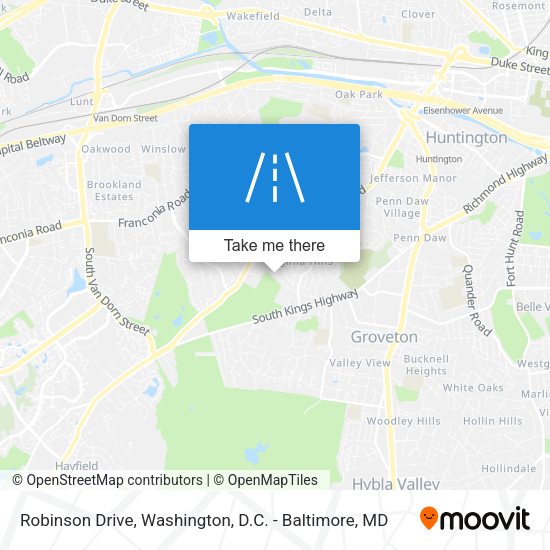 Robinson Drive map