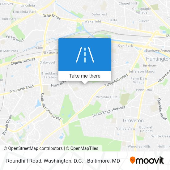 Mapa de Roundhill Road