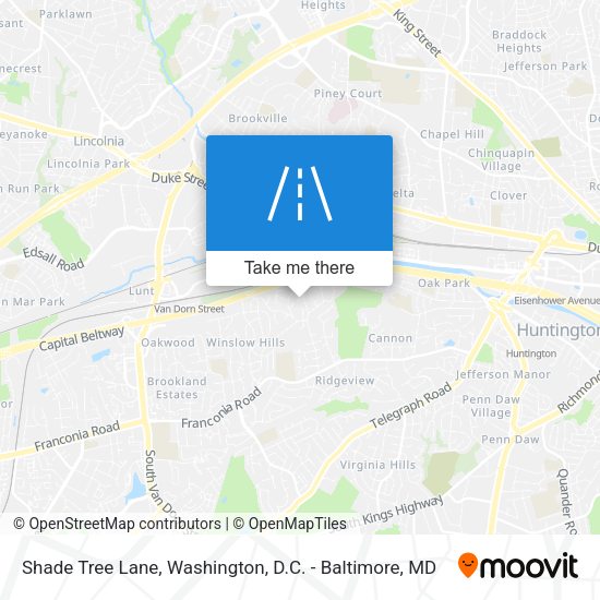 Mapa de Shade Tree Lane