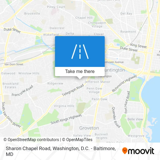 Sharon Chapel Road map