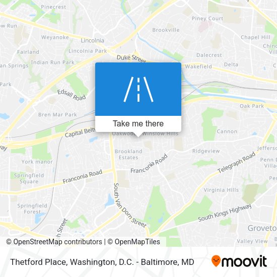 Thetford Place map