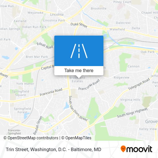 Trin Street map