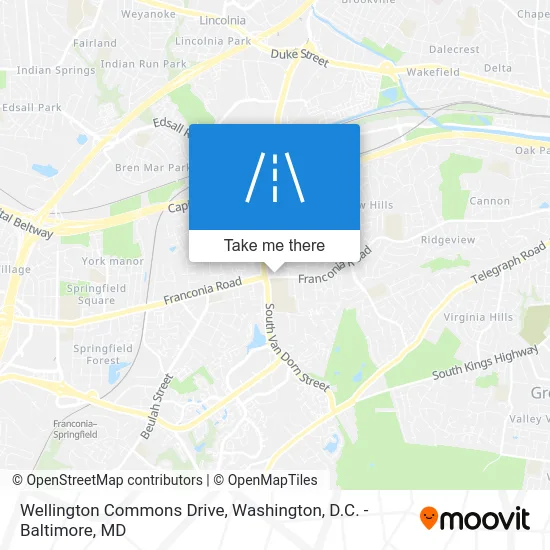 Wellington Commons Drive map