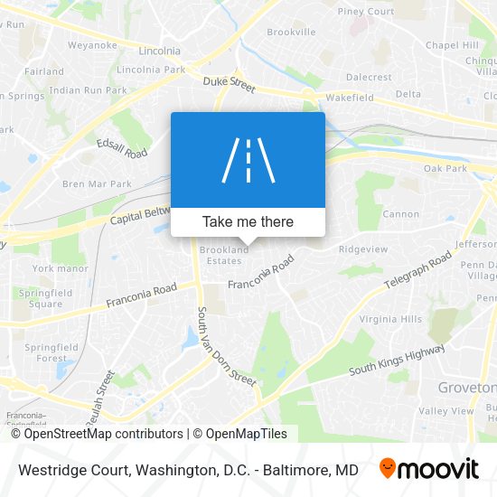Westridge Court map