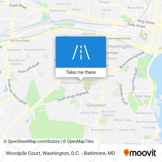 Woodpile Court map