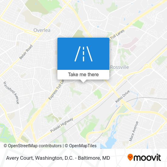 Avery Court map