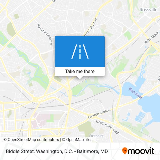 Biddle Street map