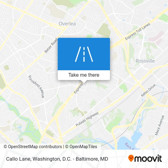Callo Lane map