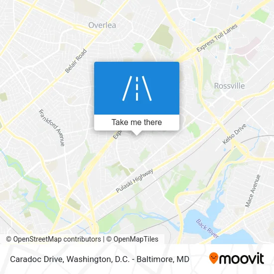 Caradoc Drive map