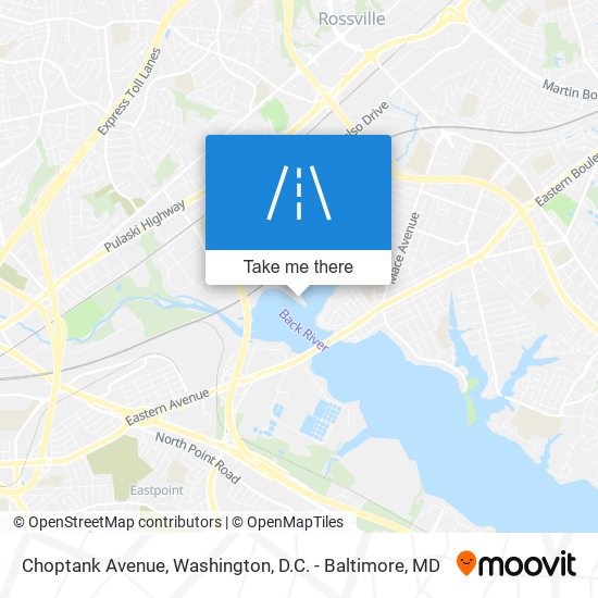Mapa de Choptank Avenue