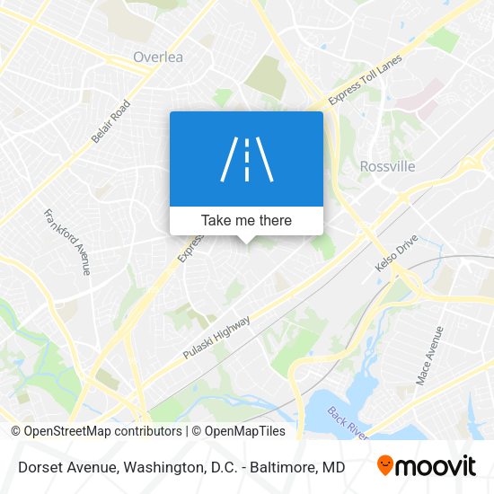 Dorset Avenue map
