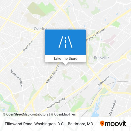 Ellinwood Road map