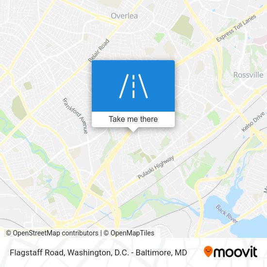 Mapa de Flagstaff Road