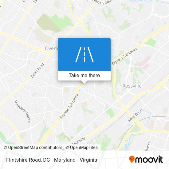 Flintshire Road map