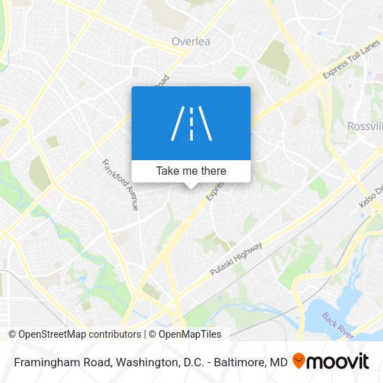 Mapa de Framingham Road