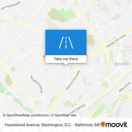 Hazelwood Avenue map