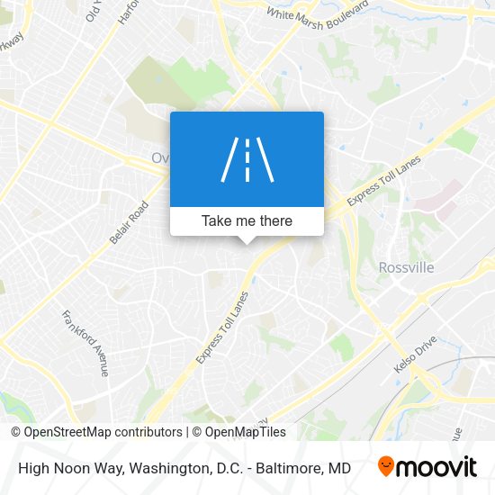 High Noon Way map