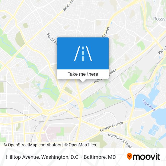 Hilltop Avenue map