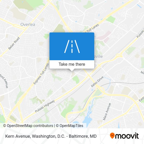 Kern Avenue map