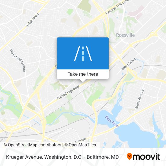 Krueger Avenue map