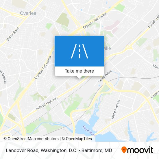 Landover Road map