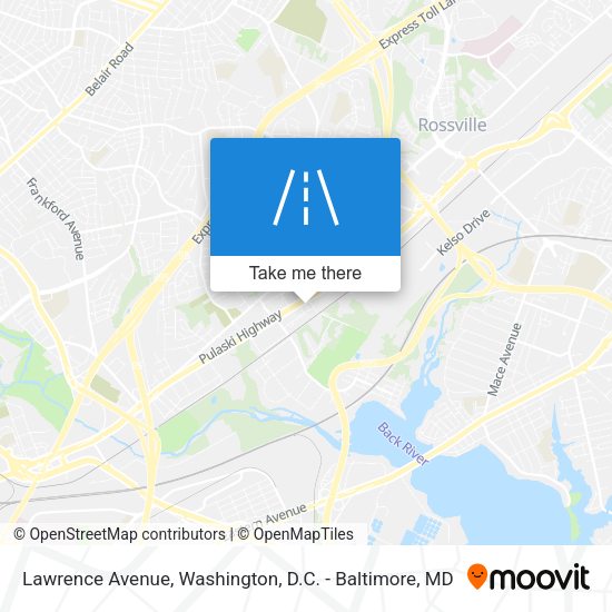 Lawrence Avenue map