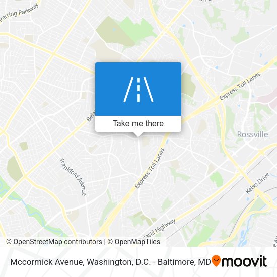 Mccormick Avenue map