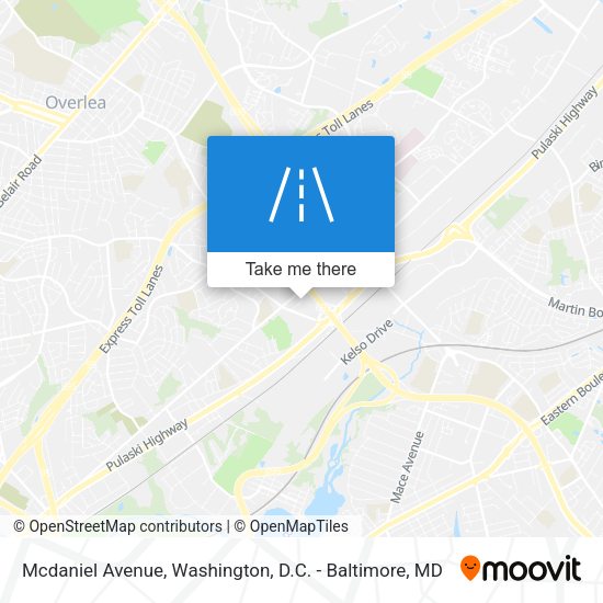 Mapa de Mcdaniel Avenue