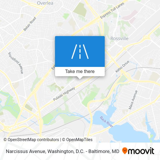 Narcissus Avenue map