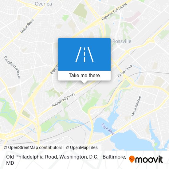 Old Philadelphia Road map