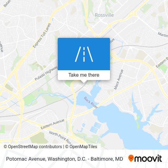 Potomac Avenue map