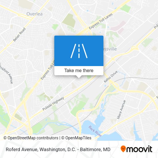 Roferd Avenue map