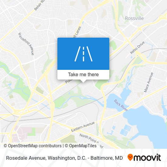 Mapa de Rosedale Avenue